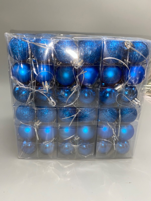 Photo 2 of Christmas Ball decoration 160 pieces (3cm/1.18 "), Christmas pendant Christmas tree ornaments Christmas table decoration Party festive wedding decoration ball (blue)
