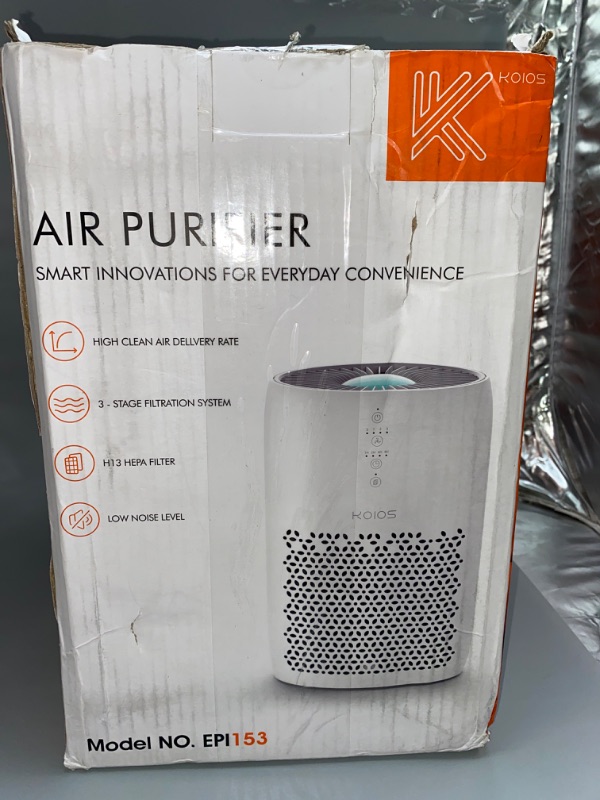 Photo 2 of Air Purifiers for Bedroom Home, KOIOS H13 True HEPA Filter Air Purifiers for Desktop Office Car Pets with USB Cable, Small Air Cleaner, Night Light, Timer, Remove Smoke, Dust, Odors, Pollen
