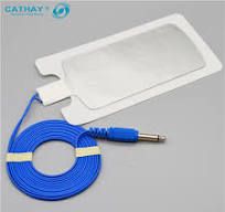 Photo 1 of 25 pcs Cathay Disposable ESU Grounding Pads Adult Monoploar Electrosurgical with Vallylab REM Connector