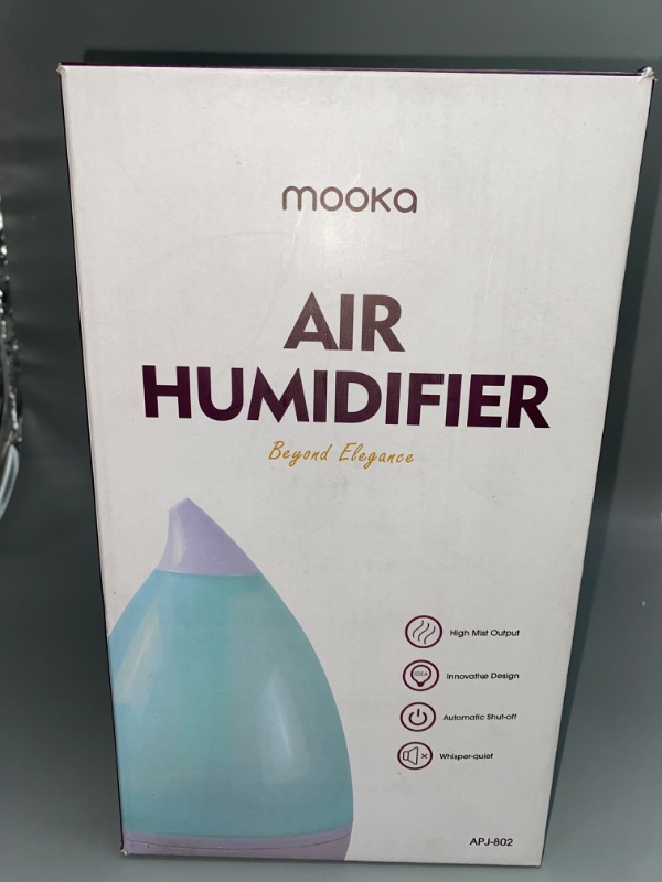 Photo 2 of Mooka Cool Mist Humidifier: 3 Humidity Settings 30 Hours Humidification
