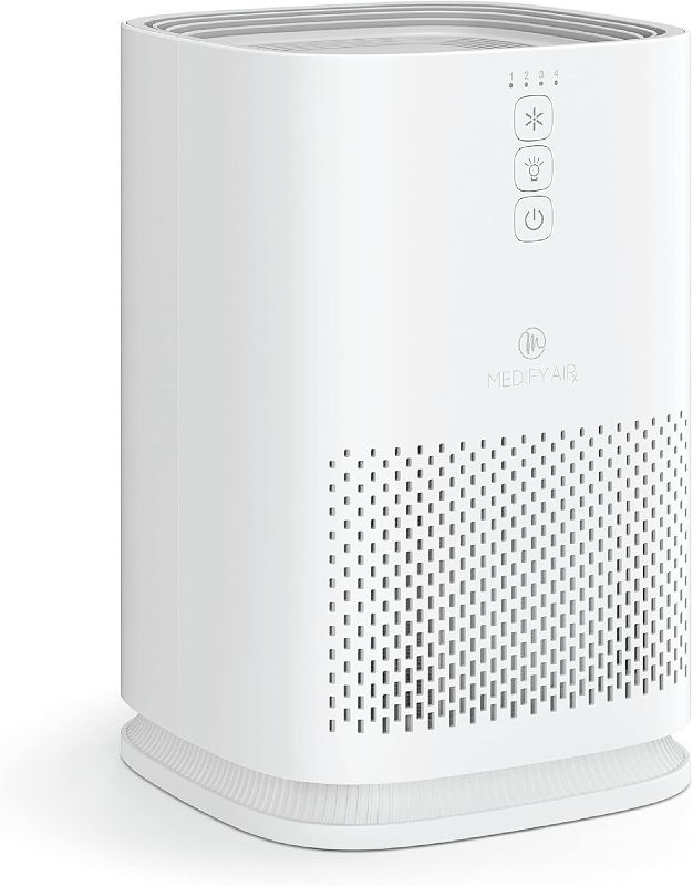 Photo 1 of Koiso Medify MA-14 Air Purifier with True HEPA H13 Filter | 470 ft² per Hour for Smoke, Odors, Pollen, Pets | 99.9% Removal to 0.1 Microns | White, 1-Pack
