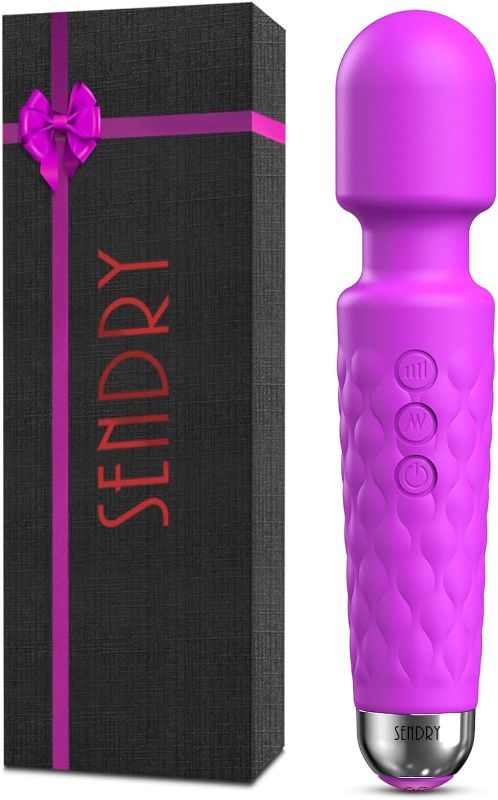 Photo 1 of Female Vibrator, G-Spot & Sex Toy, 20 Modes & 8 Speeds Wand Massager, Quiet, Waterproof, USB Rechargeable Vibrator, Hand-Held Cordless Sex Toys Vibrator for Her Pleasure, Female Adult Toy - Purple
