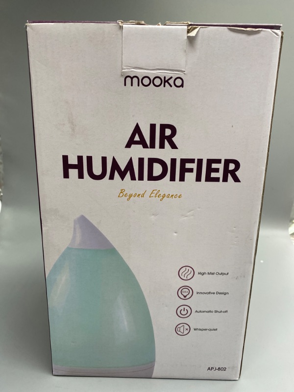 Photo 2 of Mooka Cool Mist Humidifier: 3 Humidity Settings 30 Hours Humidification
