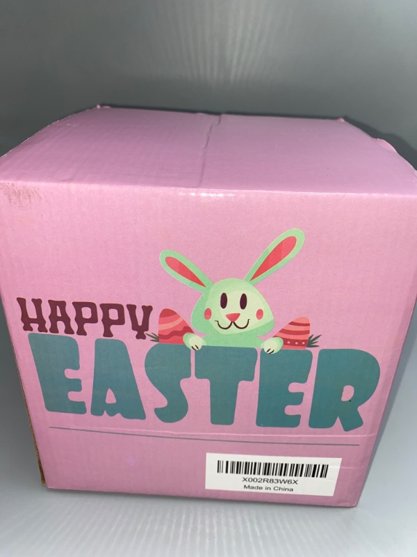 Photo 2 of Gemmy Airblown Inflatable Easter Egg, 4.5 ft Tall, Pink
