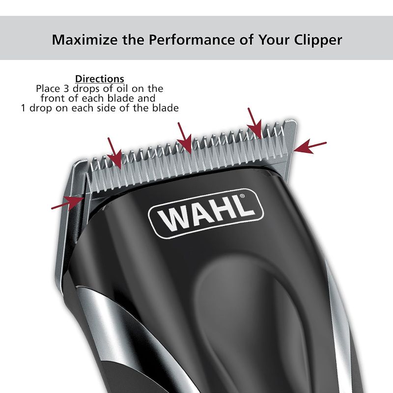 Photo 2 of Wahl Premium Hair Clipper Blade Lubricating Oil for Clippers, Trimmers, & Blade Corrosion for Rust Prevention – 4 Fluid Ounces – Model 3310-300A Plus more Accessories 
