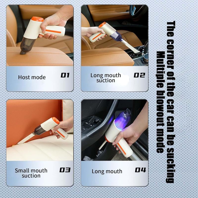 Photo 2 of Mini Vacuum Cleaner Car Vacuum Small Handheld Vacuums USB Charging Portable Vacuum Cleaner for Car Handheld Car Vacuum Cleaner Prime Big Deals Days
