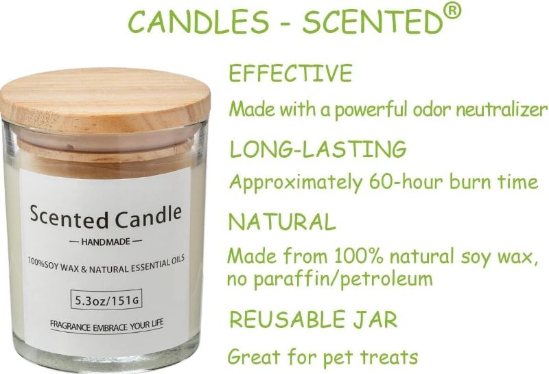 Photo 1 of 2 Pack Scented Candles, Gift for New Home Vanilla + Gardenia, Scented Jar Candle -Natural Aromatherapy Scented Candles, Long Lasting Soy Wax Candle, Festive,Stress Relief, Decor Aromatherapy Candles
