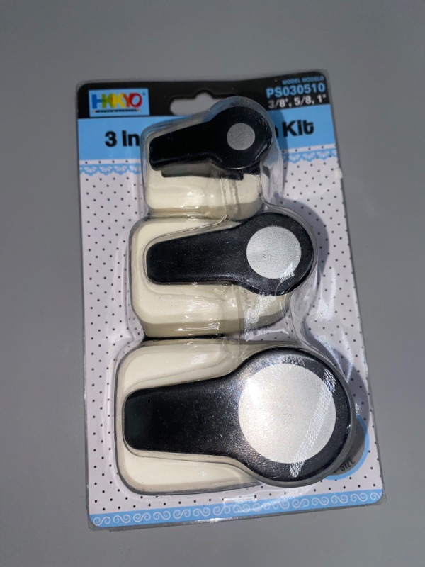 Photo 3 of Circle Punch, Circle Hole Punch, Paper Hole Puncher, 3 PCS Circle Punch Set, 1 inch Circle Punch, 5/8'' Circle Paper Puncher, 3/8'' Hole Punch, Craft Punches, Hole Puncher for Crafts, Shape Punch
