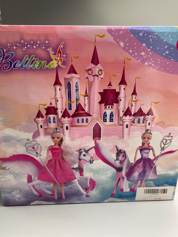 Photo 2 of BETTINA Magical Lights Unicom and Princess Doll, Horse Toys Playset, Unicorn Toys Princess Gifts for 3 to 7 Year Olds Girls Kids
