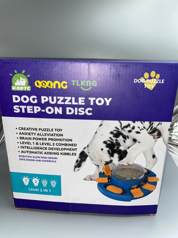 Photo 4 of Dog Puzzle Toy Dogs Brain Stimulation Mentally Stimulating Toys Beginner Puppy Treat Food Feeder Dispenser Advanced Level 2 in 1 Interactive Games for Small/Medium/Large Aggressive Chewer Gift B
