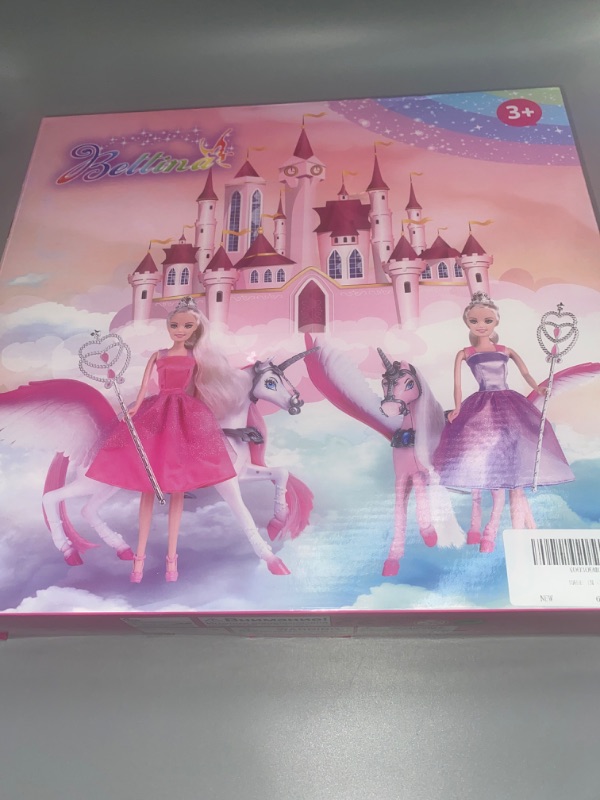 Photo 2 of BETTINA Magic Light Unicorn & Princess Doll, Unicorn Toys for Girls 3+, Unicorn Gifts for Christmas Birthday for Kids Aged 3 4 5 6 7 8
