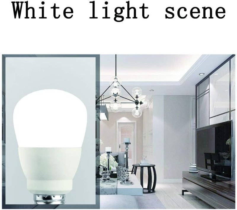 Photo 1 of LED Intelligent Remote Control Bulb, Timed Off 12WE27 Two-Color Stepless Dimming Bulb
