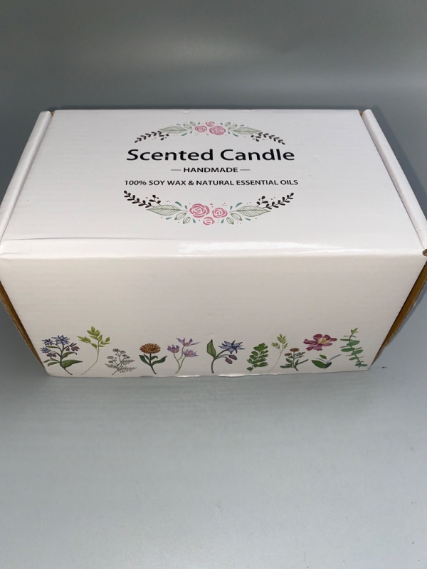 Photo 4 of 2 Pack Scented Candles, Gift for New Home Vanilla + Gardenia, Scented Jar Candle -Natural Aromatherapy Scented Candles, Long Lasting Soy Wax Candle, Festive,Stress Relief, Decor Aromatherapy Candles
