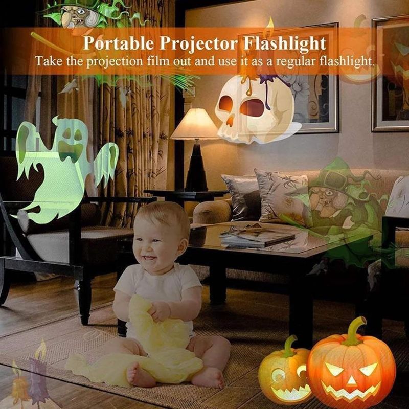 Photo 3 of Christmas Projector Lights Indoor Decorative Lights Kids Projector Lamp with 12 Slide Patterns Halloween Projector Lights Garden Lights for Christmas Halloween Party Garden Decorations
