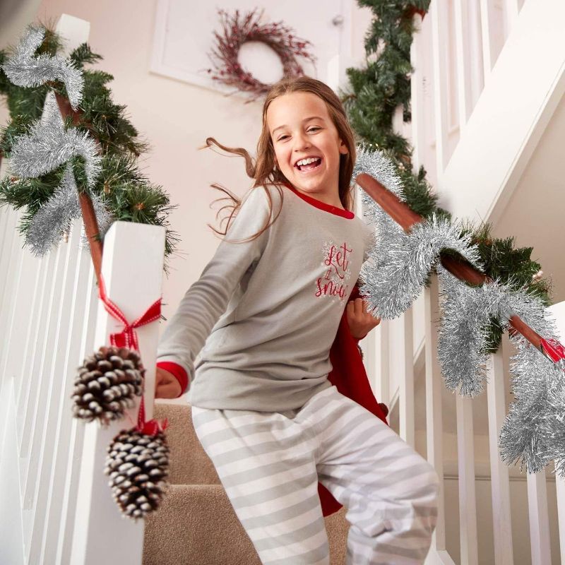 Photo 1 of 50-Foot Soft Green Garland for Christmas Decorations - 16.7Y Non-Lit Soft Green Holiday Decor for Outdoor or Indoor Use - Premium Quality Home Garden Artificial Greenery or Wedding Party Decorations.

