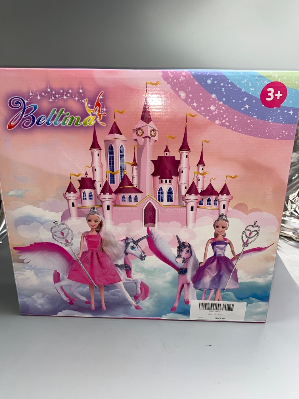 Photo 2 of BETTINA Magic Light Unicorn & Princess Doll, Unicorn Toys for Girls 3+, Unicorn Gifts for Christmas Birthday for Kids Aged 3 4 5 6 7 8
