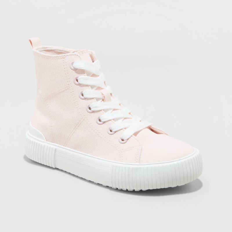 Photo 1 of Girls' Cora Zipper Lace-up Sneakers - Cat & Jack™ Pink 3
