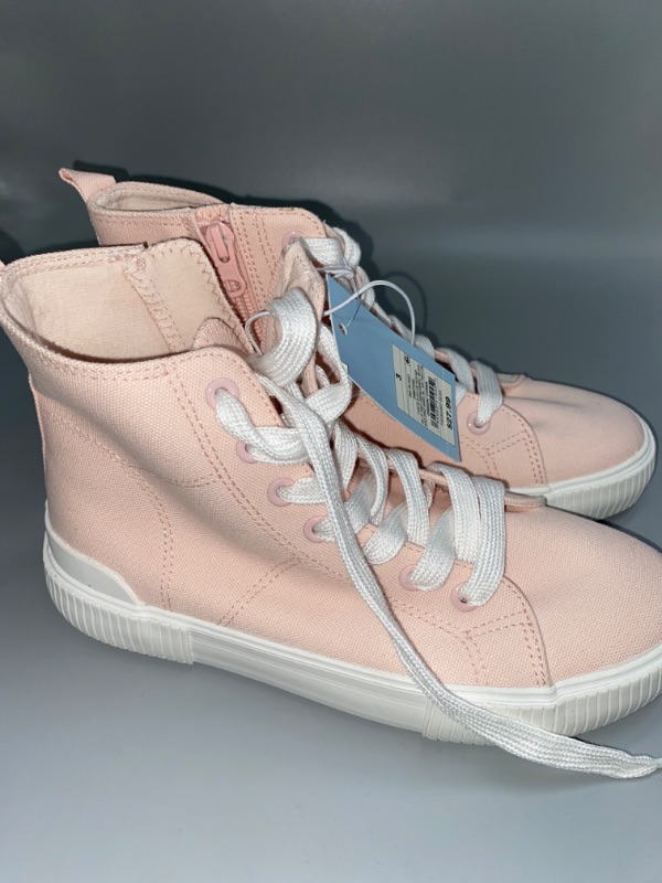 Photo 3 of Girls' Cora Zipper Lace-up Sneakers - Cat & Jack™ Pink 3
