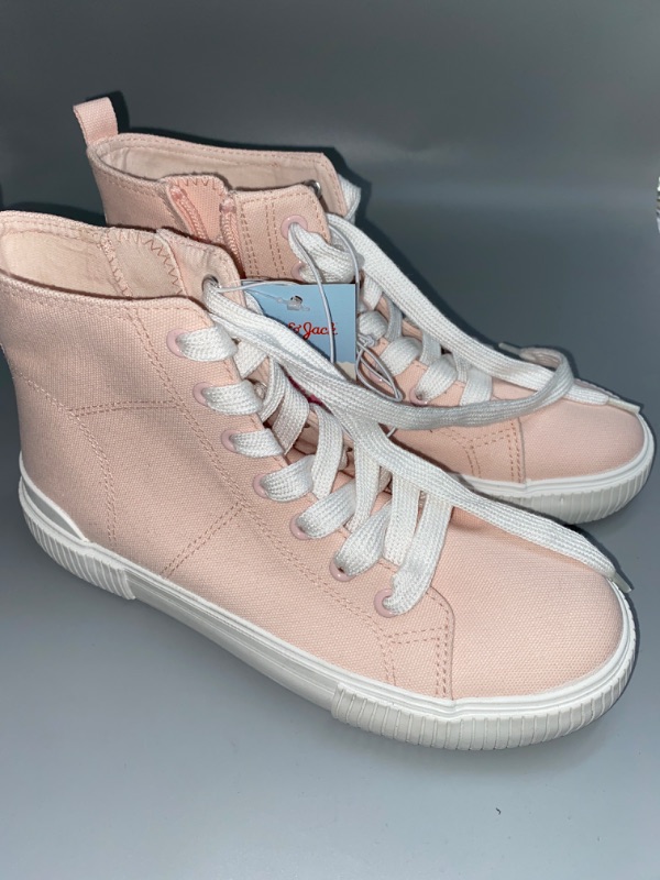 Photo 3 of Girls' Cora Zipper Lace-up Sneakers - Cat & Jack™ Pink 4
