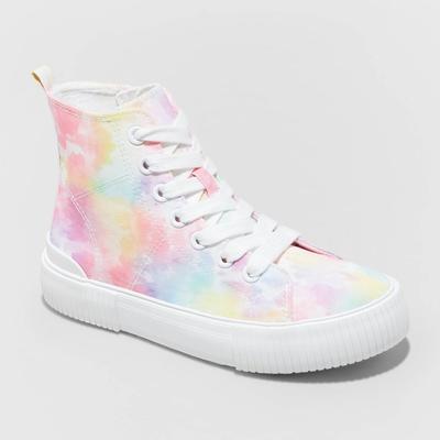 Photo 1 of Girls' Cora Tie-Dye Zipper Lace-up Sneakers - Cat & Jack™ 3
