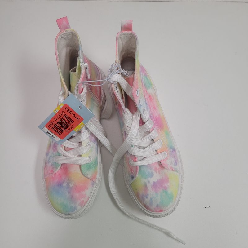 Photo 2 of Size 4 - Girls' Cora Tie-Dye Zipper Lace-up Sneakers - Cat & Jack™ 4 