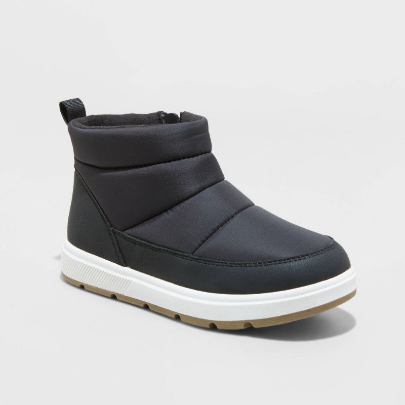 Photo 1 of Boys' Jule Puffer Boots - Cat & Jack™ Black 6
