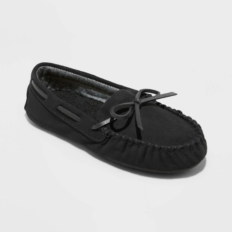 Photo 1 of Boys' Lionel Moccasin Slippers - Cat & Jack™ Black 3
