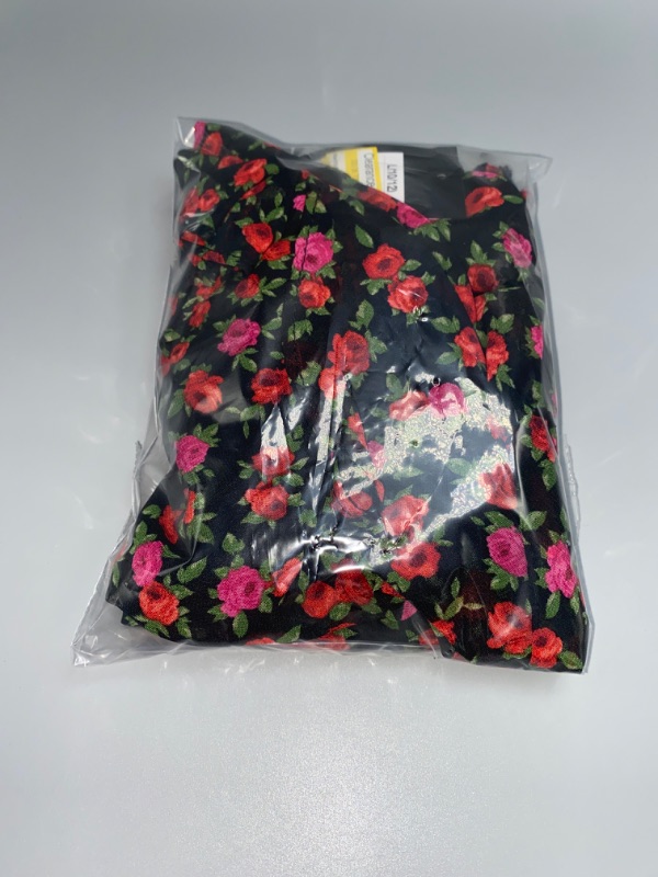 Photo 2 of Girls' Chiffon Mini Skirt - Art Class™ Black Floral L(10/12)
