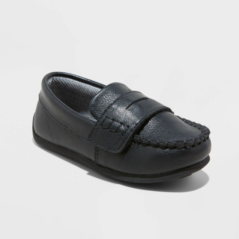 Photo 1 of Toddler Boys' Abbott Loafers - Cat & Jack™ Jet Black Size 8T
