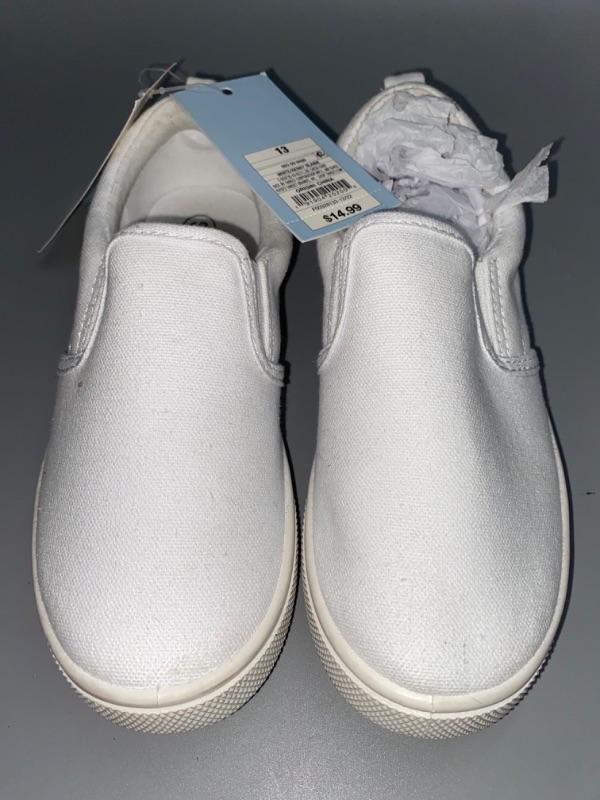 Photo 2 of Kids' Blaine Slip-on Sneakers - Cat & Jack™ White 13
