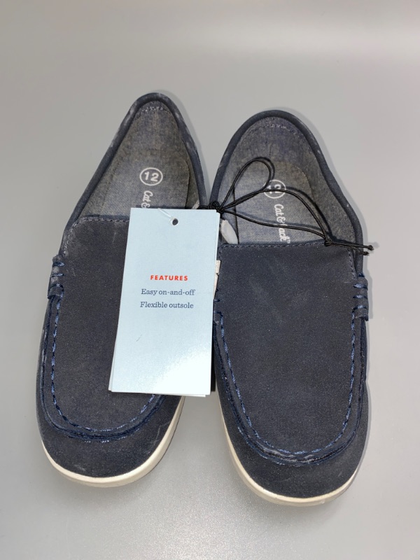 Photo 2 of Toddler Boys' ZAYD Slip-on Loafers - Cat & Jack™ Navy Blue Size 12
