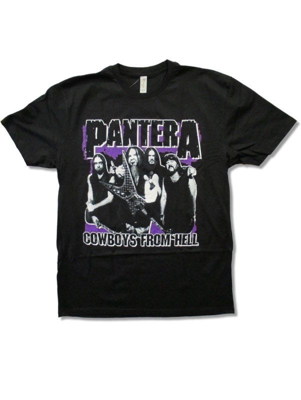 Photo 1 of Bravado Adult Pantera "Vulgar Videos" Cowboys From Hell Black T-Shirt (2X-Large)