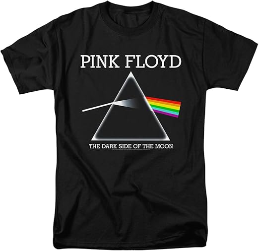 Photo 1 of 2X Black Pink Floyd Popfunk Classic The Dark Side of The Moon Album Rock Music T Shirt & Stickers
