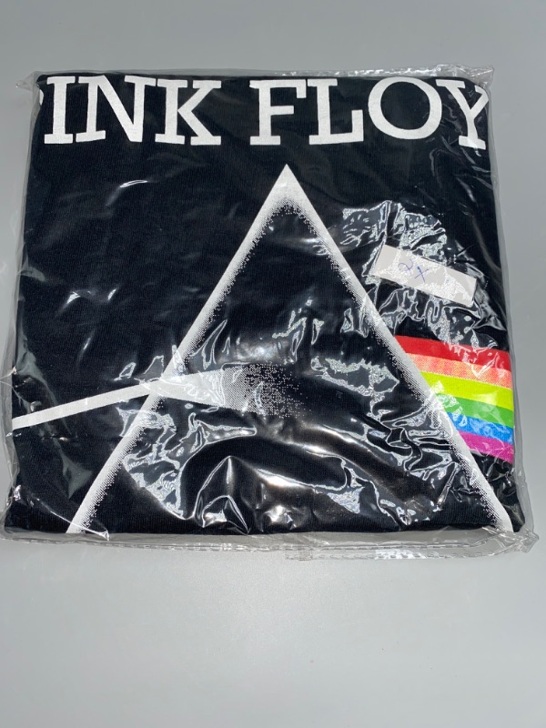 Photo 2 of 2X Black Pink Floyd Popfunk Classic The Dark Side of The Moon Album Rock Music T Shirt & Stickers
