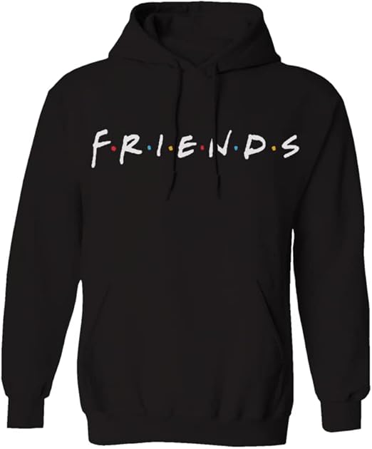 Photo 1 of 2XL Black FRIENDS TV Show Logo Men's and Women's Hooded Sweatshirt
