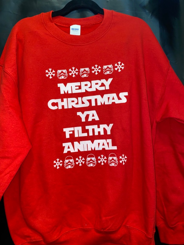 Photo 1 of Large Red Christmas Crewneck Sweater 