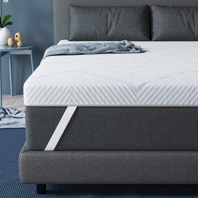 Photo 1 of BedStory Firm Mattress Topper Full Size 3 Inch - Extra Firm Memory Foam Bed Topper n 30.7" x 23.6" x 10.2"