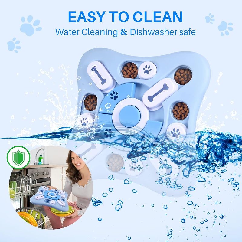 Photo 4 of Interactive Dog Puzzle Toys for Large Medium Small Smart Dogs, Squeaky Enrichment Mentally Stimulation Toys for Training, Dog Treat Chew Toy for Puppy&Cats