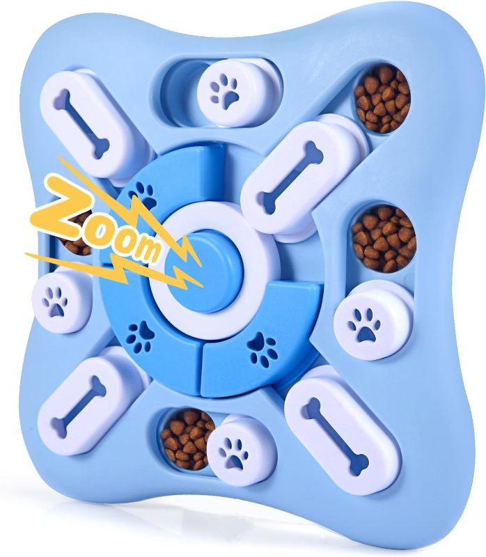 Photo 1 of Interactive Dog Puzzle Toys for Large Medium Small Smart Dogs, Squeaky Enrichment Mentally Stimulation Toys for Training, Dog Treat Chew Toy for Puppy&Cats