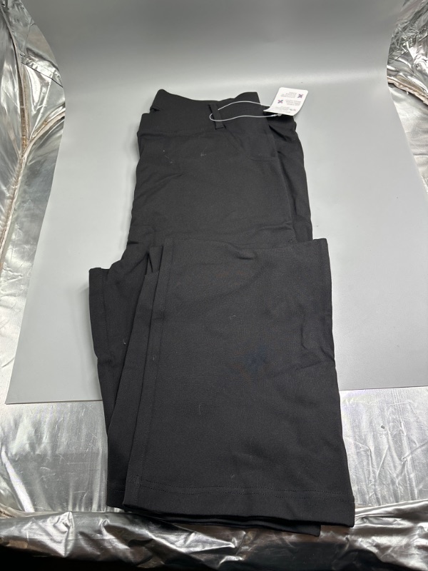 Photo 4 of Large Yogipace,Belt Loops,Women's Petite/Regular/Tall Straight Leg Yoga Dress Pants black.