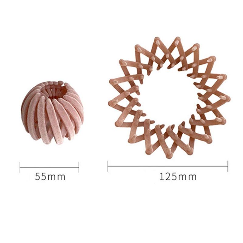 Photo 3 of Bird Nest Hair Clips Fashion Hair Clips Hair Bun Maker Expandable Ponytail Holder Fixed Hair Claw Hair Accessories for Women Girls(black) x3