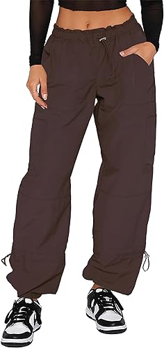 Photo 1 of Size - S Y2K Cargo Pants Women Baggy - Parachute Pants for Women 

