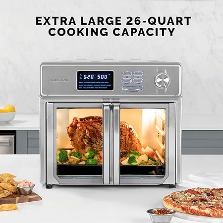 Photo 3 of Kalorik MAXX® Digital Air Fryer Oven, 26 Quart, 10-in-1 Countertop Toaster Oven & Air Fryer Combo-21 Presets up to 500 degrees, Includes 9 Accessories & Cookbook