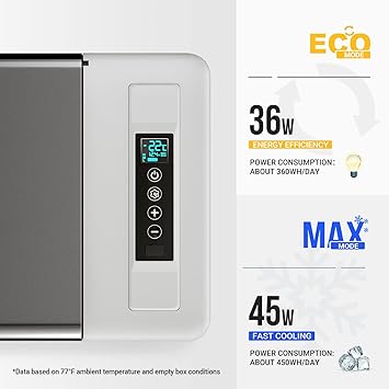 Photo 3 of BougeRV 12 Volt Refrigerator 12V Car Fridge 23 Quart Portable Freezer Compressor Cooler 12/24V DC 110~240 Volt AC for Truck Van RV Camper SUV Travel Camping Road Trips Tailgating -7?~50?