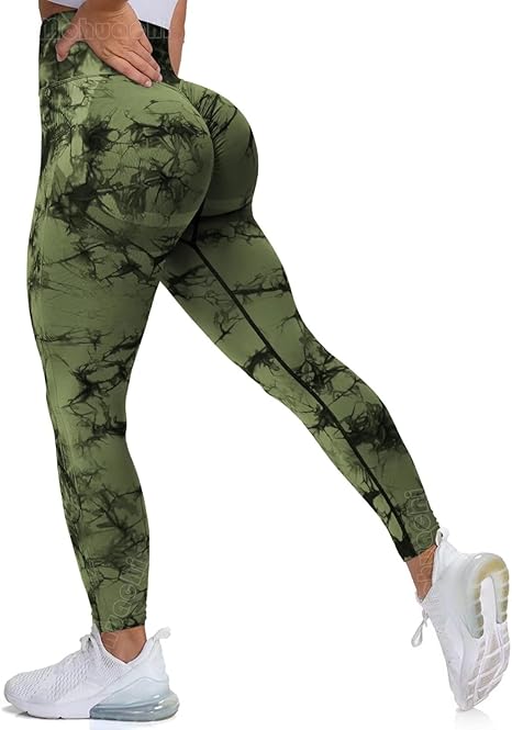 Photo 4 of (XXL) MOHUACHI High Waisted Leggings for Women Tummy Control Butt Lifting Yoga Pants Workout Compression Tights