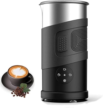 Photo 1 of Electric Smart 4-in-1 Coffee Machine, 350ML/11.8OZ Stainless Steel Hot & Cold Milk Foamer, Automatic Temperature Control Milk Steamer for Latte, Coffee