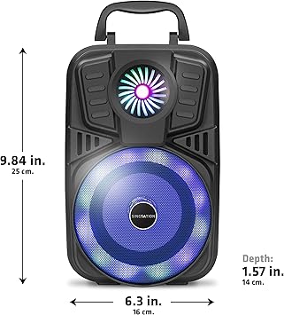 Photo 1 of 5.0 Portable Bluetooth 4" Speaker Dynamic Loudspeaker, Ultimate Karaoke Home System, LED Party Lights for Kids and Adults, Rechargeable Speaker with FM Radio, SD/TF Card