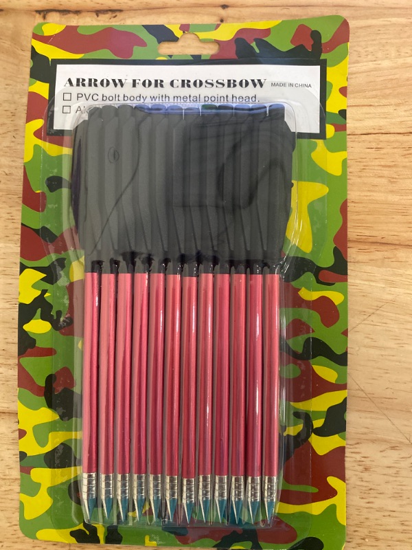 Photo 4 of 12 PCS 6.5" Aluminum Crossbow Arrows with High Impact Bolts 50 & 80 lbs Bow Multi-Color Metal Points