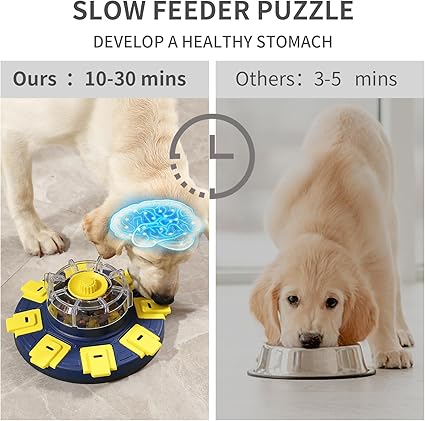 Photo 1 of Dog Food Puzzle Toy, Slow Feeder, Mentally Stimulating, Interactive Dog Toy for Small Medium Large Dogs