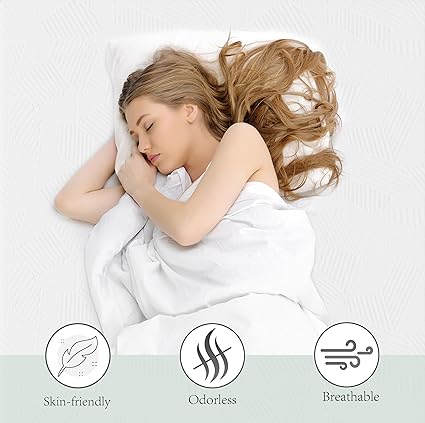 Photo 4 of 3 Inch Queen Gel Memory Foam Mattress Topper, Cooling Bed Topper with Removable Cover, Soft & Pain Relief & Breathable, CertiPUR-US & Oeko-Tex Certified